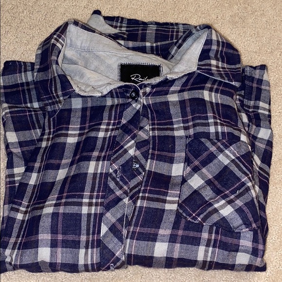 RAILS purple and grey flannel - Picture 5 of 5